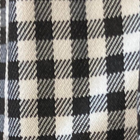 OXL SZ L Black & white gingham check dress Cottage Modest Prairie Western 50s - Picture 10 of 10